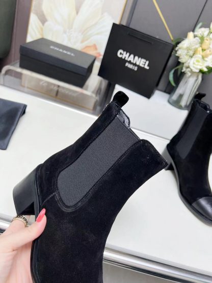 Chanel autumn and winter new black slim women's boots - Image 8