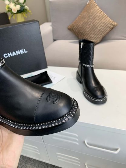 Chanel autumn and winter high-end custom-made ultimate luxury black boots - Image 6