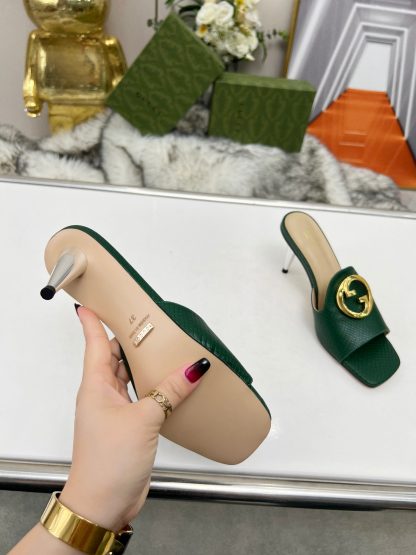 Gucci high heel slippers - Image 9