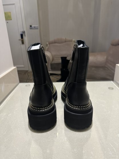 Chanel black autumn and winter high-end classic luxury leather ankle boots - Image 8