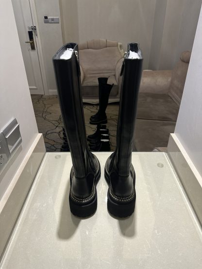 Chanel black autumn and winter high-end classic luxury leather boots - Image 8