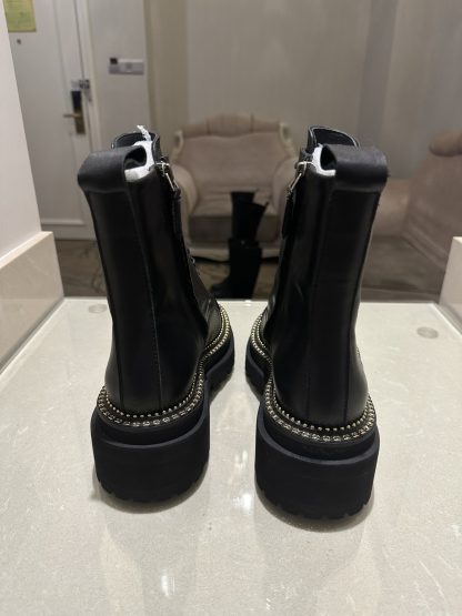 Chanel black matte autumn and winter high-end classic luxury leather ankle boots - Image 8