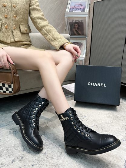 Chanel Paris catwalk latest black comfortable leg-enhancing long boots - Image 8