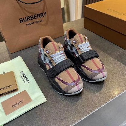 Burberry Vintage Check Thick-Soled Sneakers - Image 8