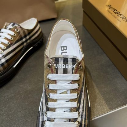 Burberry Vintage Check Cotton Sneakers - Image 8