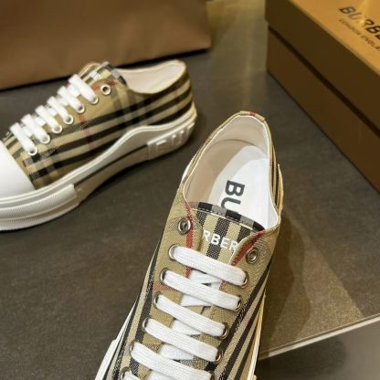 Burberry Vintage Check Cotton Sneakers - Image 8