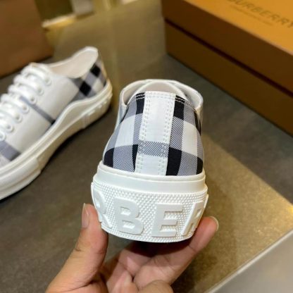 Burberry Vintage Check Cotton Sneakers - Image 8