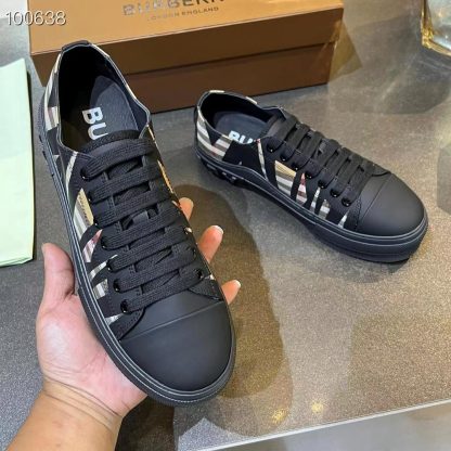 Burberry Vintage Check Cotton Sneakers - Image 7