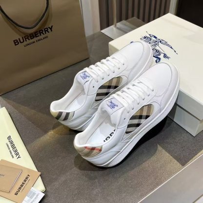 Burberry check pattern stretch nylon sneakers - Image 8