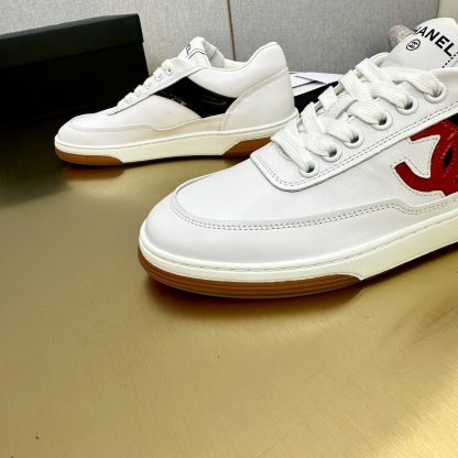 Chanel white and red mix and match versatile casual sneakers - Image 8