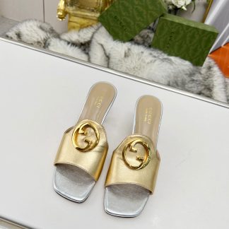 Gucci high heel slippers
