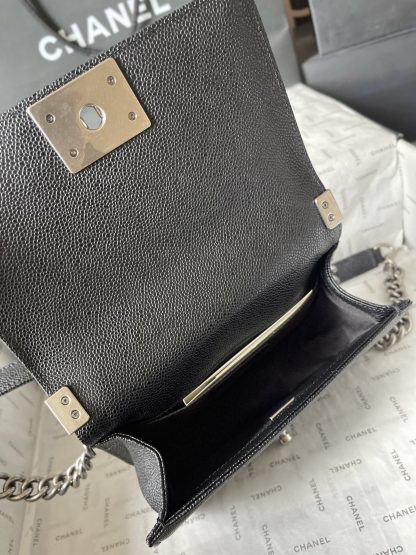 Chanel silver snap classic mom-style large handbag - Image 8