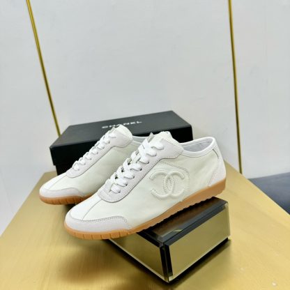 Chanel classic off-white mix and match classic fashion casual sneakers - Image 8