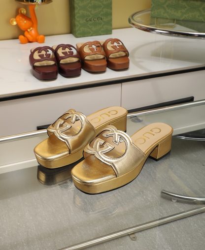 Gucci platform slippers