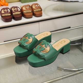 Gucci platform slippers