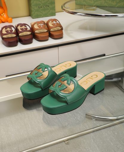 Gucci platform slippers
