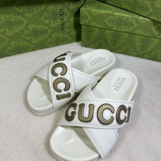Gucci cross-over slippers