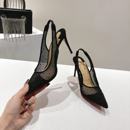 ChristianLouboutin FOLLIES STRASS Women's Crystal High Heels - Image 8