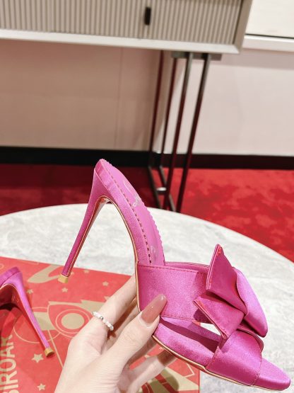 ChristianLouboutin Retro Butterfly Flower Sandals High Heels - Image 8