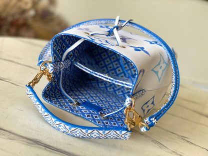Louis Vuitton M22986 Blue NeoNoé Bucket Bag - Image 9