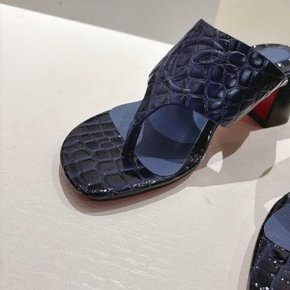 ChristianLouboutin red bottom women's thong high heel sandals - Image 8