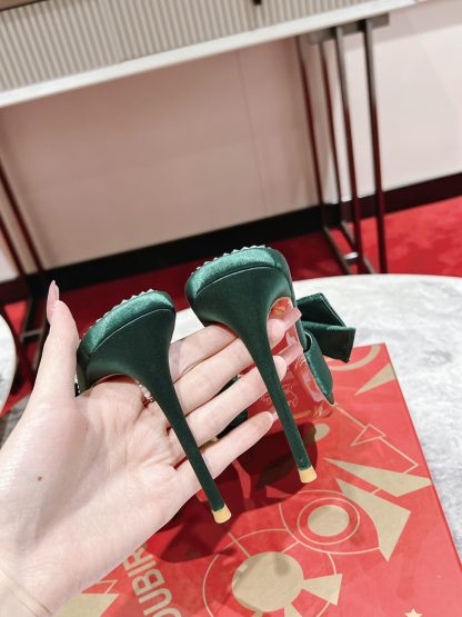 Christian Louboutin Butterfly Flower Retro High-Heeled Sandals - Image 8