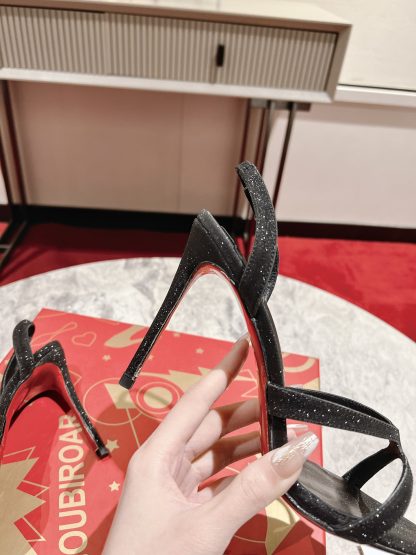 ChristianLouboutin cross strap sandals high heels - Image 7