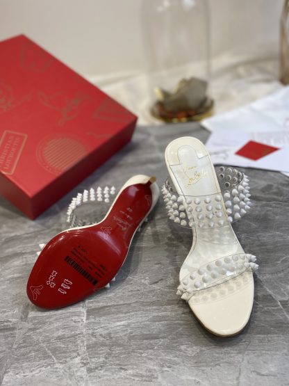 ChristianLouboutin plastic spike sandals high heels - Image 7