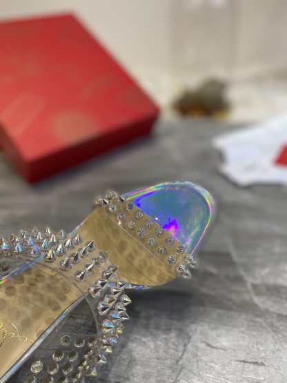 ChristianLouboutin plastic spike sandals high heels - Image 7