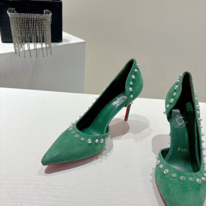 Christian Louboutin classic ANGALINA red sole high heels - Image 7