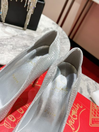 Christian Louboutin refined glitter high heels - Image 7