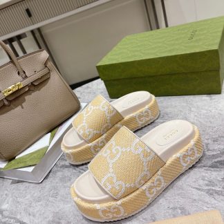 Gucci Women's GG Platform Slide Sandals