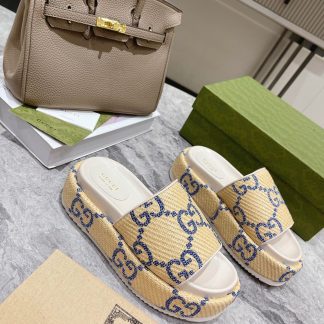 Gucci Women's GG Platform Slide Sandals
