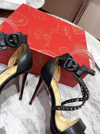 Christian Louboutin Elegant Studded High Heels - Image 6
