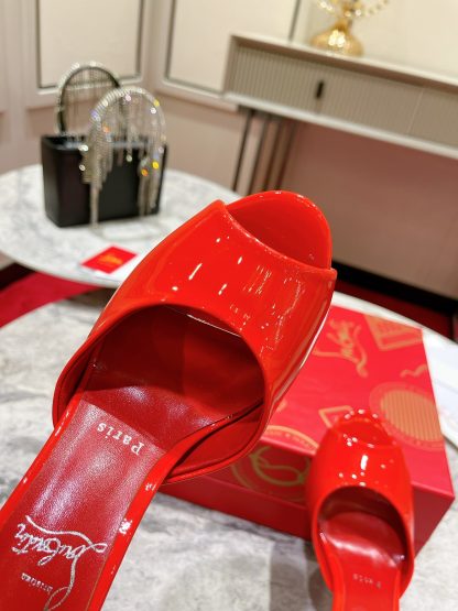 Christian Louboutin Elegant Peep-Toe High Heels - Image 7