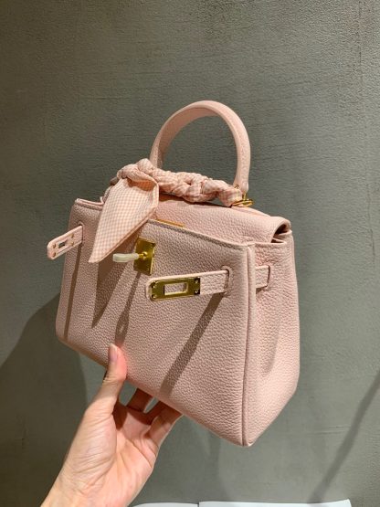 Hermès pink upgraded version cute age-reducing handbag - Image 4