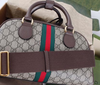 Gucci all-over letter interwoven pattern handbag - Image 8