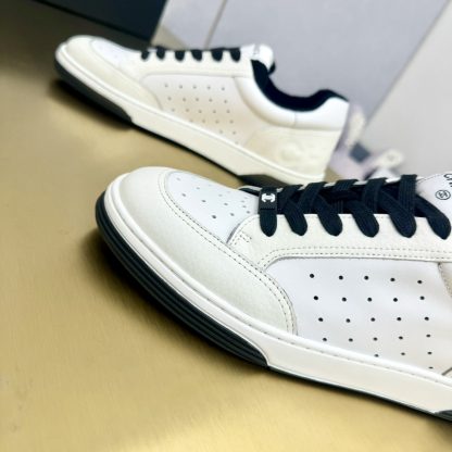 Chanel classic white and black mix and match fashion casual sneakers - Image 8