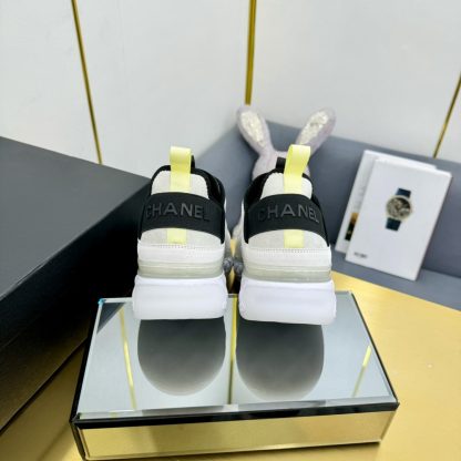 Chanel classic beige and black mix and match fashion casual dad shoes for men and women - Image 8