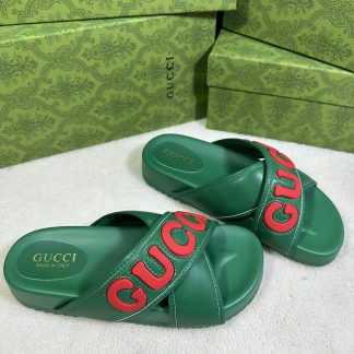 Gucci cross-over slippers