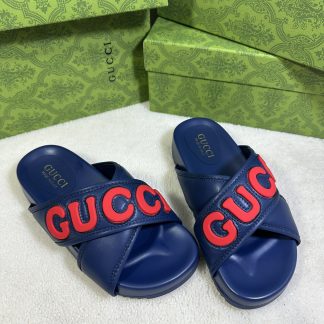 Gucci cross-over slippers