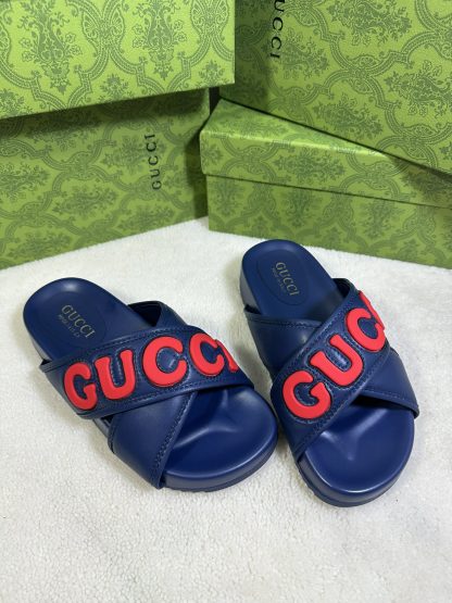 Gucci cross-over slippers