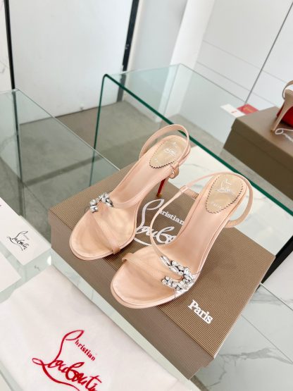 ChristianLouboutin diamond sandals high heels - Image 9
