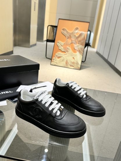 Chanel classic design black mix casual sneakers - Image 6