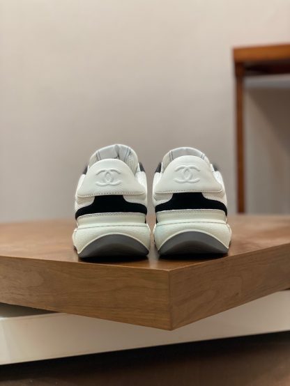 Chanel autumn and winter new black and white fashionable cowhide breathable sneakers - Image 8