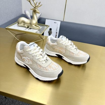 Chanel apricot orange mix classic fashion casual sneakers - Image 8