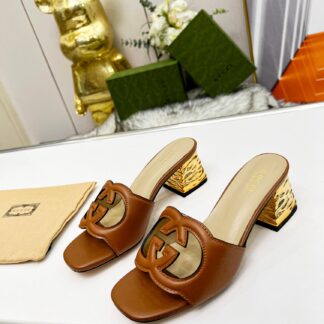Gucci mid-heel slippers