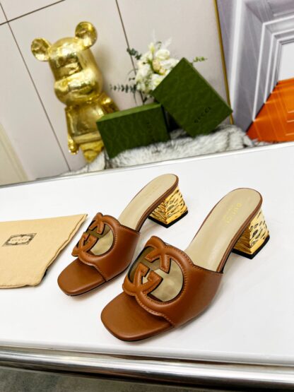 Gucci mid-heel slippers