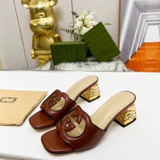 Gucci mid-heel slippers