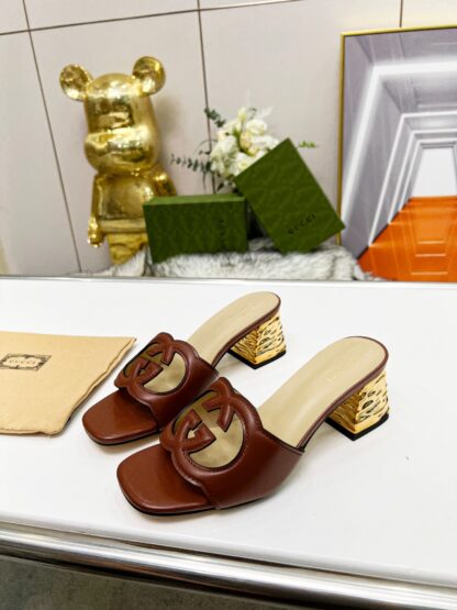 Gucci mid-heel slippers